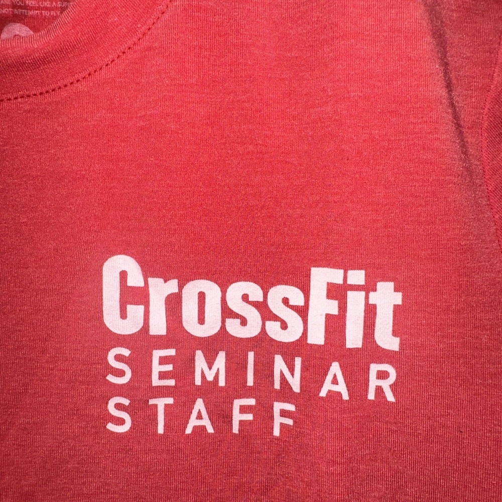 NOBULL CrossFit Seminar Staff T-Shirt Mens Small Red Short Sleeve Athletic Tee - Picture 3 of 4